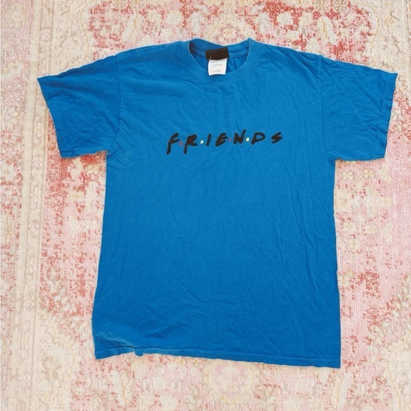 Anvil Other - Men’s Vintage FRIENDS Blue Graphic T-Shirt
